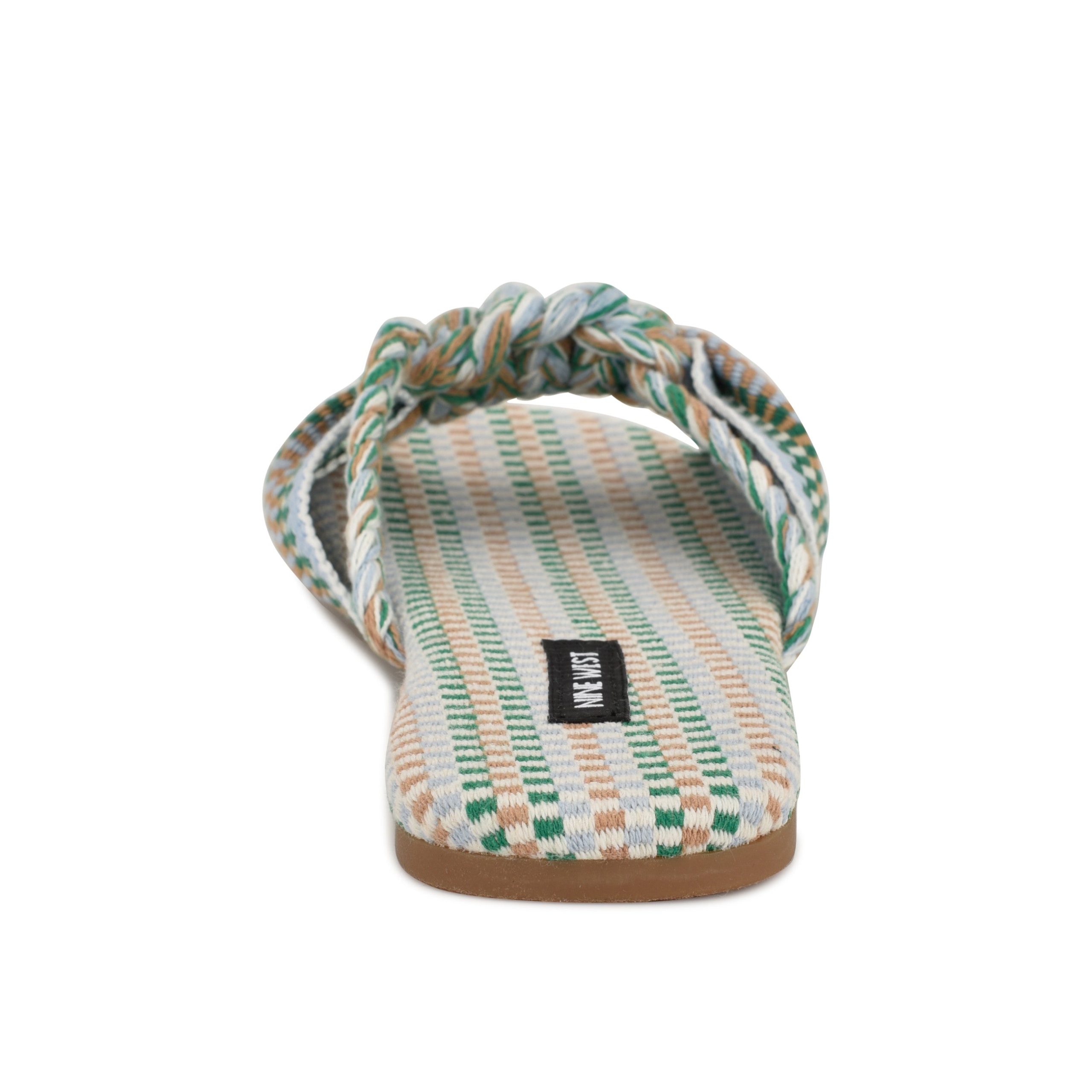 Lalta Knotted Flat Slide Sandals - Image 4