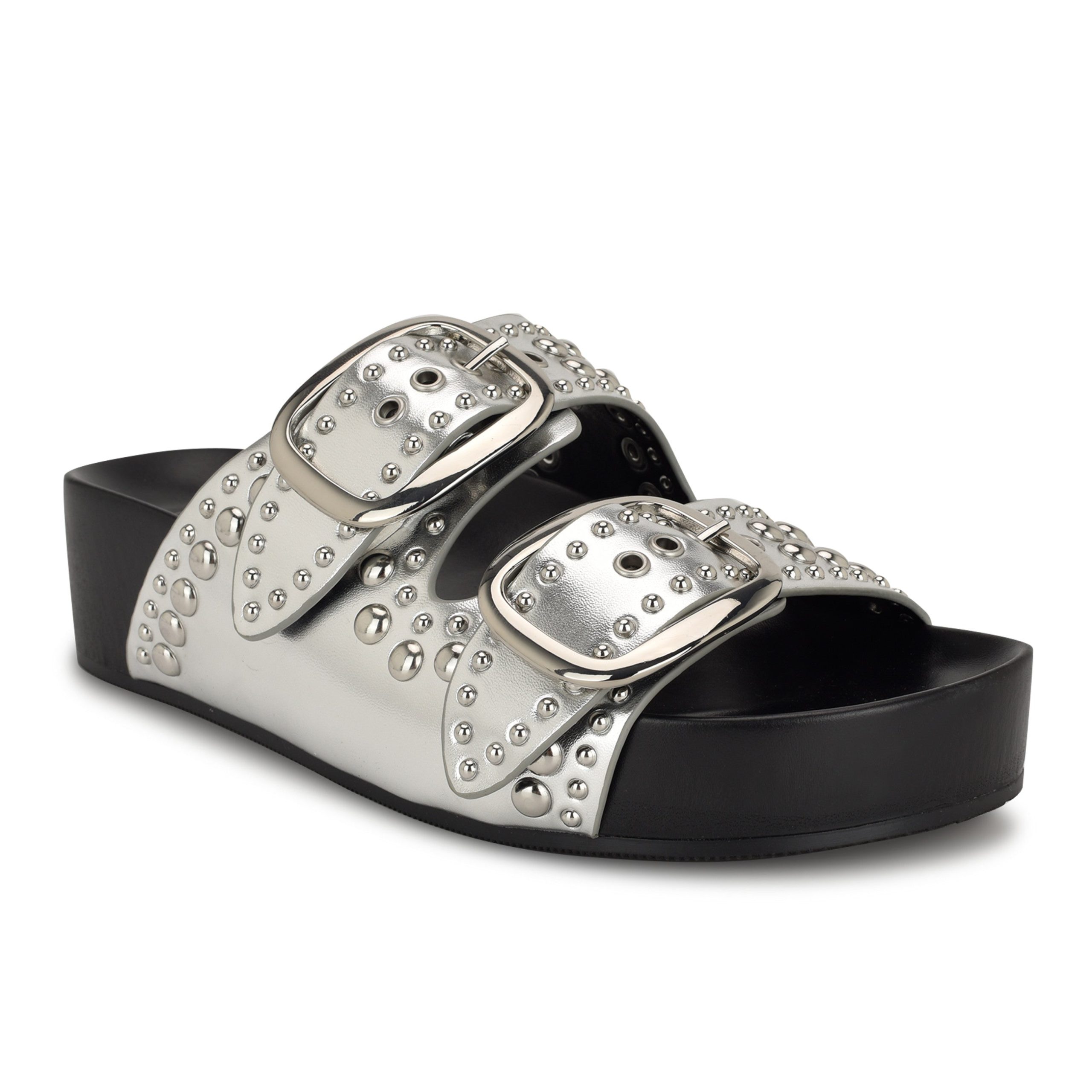 Flinne Studded Footbed Sandals - Image 2
