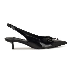 Evaa Kitten Heel Slingback Pumps