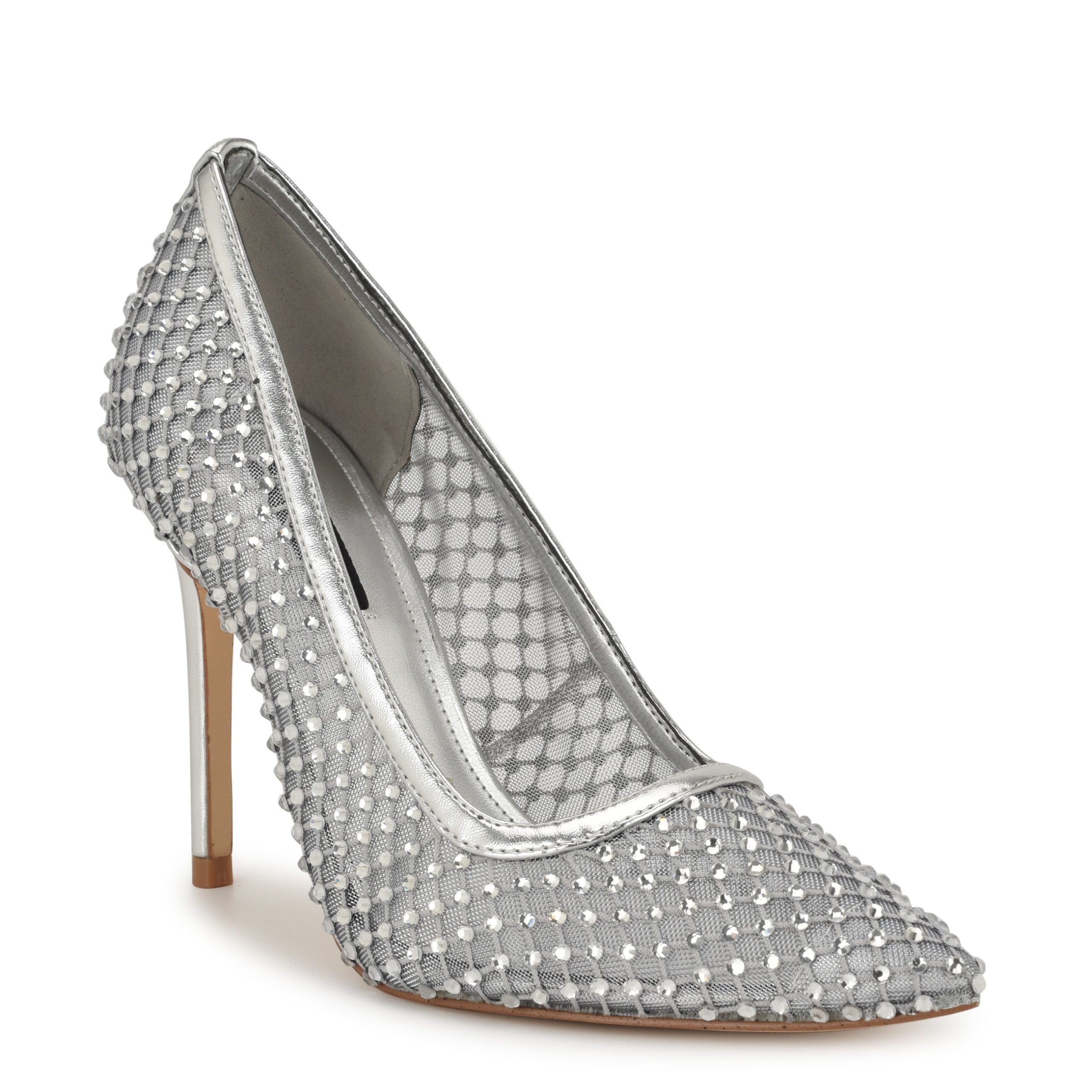Freshe Rhinestone Mesh Pumps - Image 2