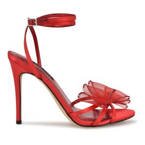 Minky Bow Heeled Sandals