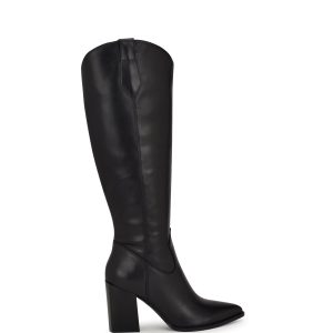 Bromwel Block Heel Leather Boots