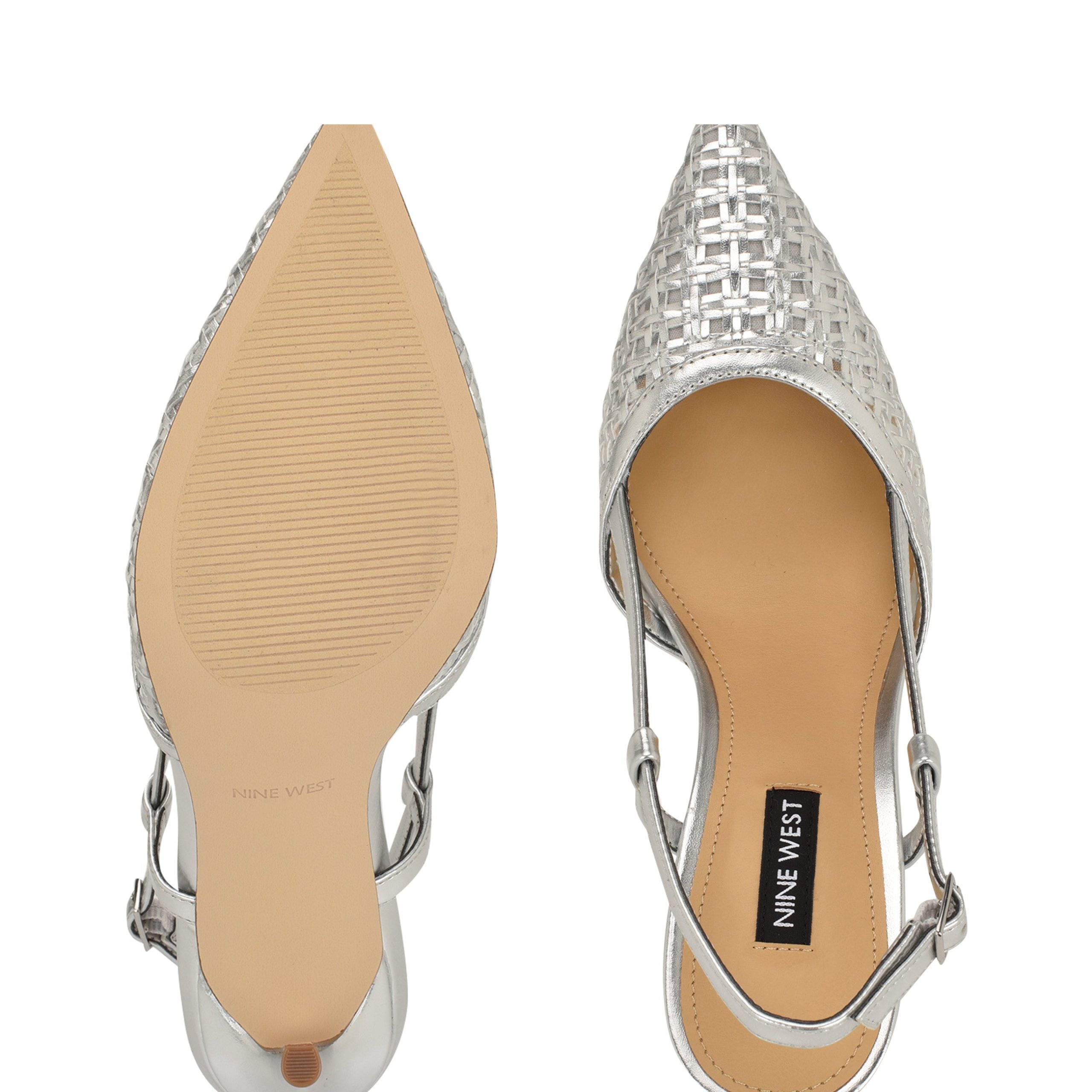 Floree Woven Slingback Pumps - Image 4