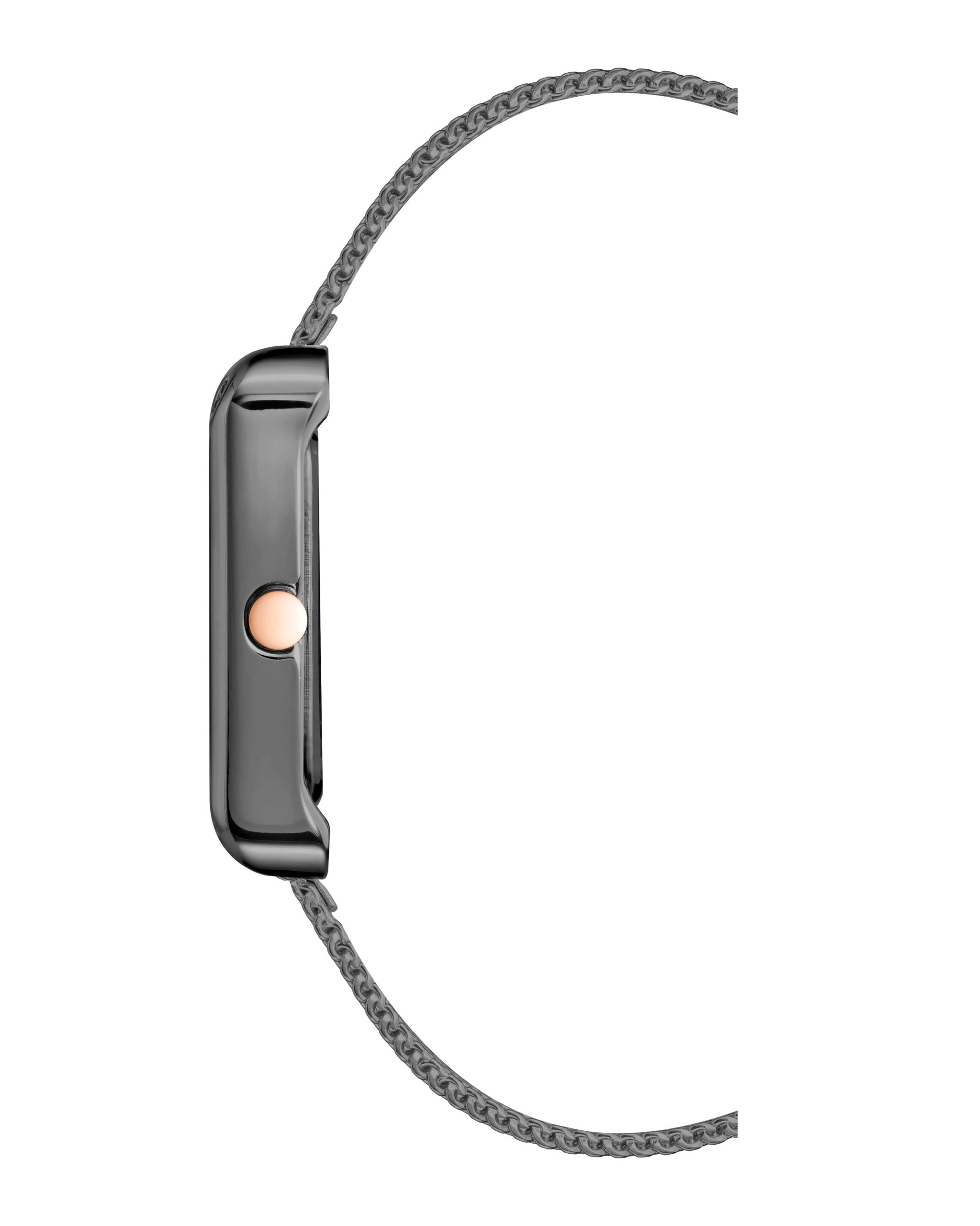 Rectangular Case Mesh Bracelet Watch - Image 2