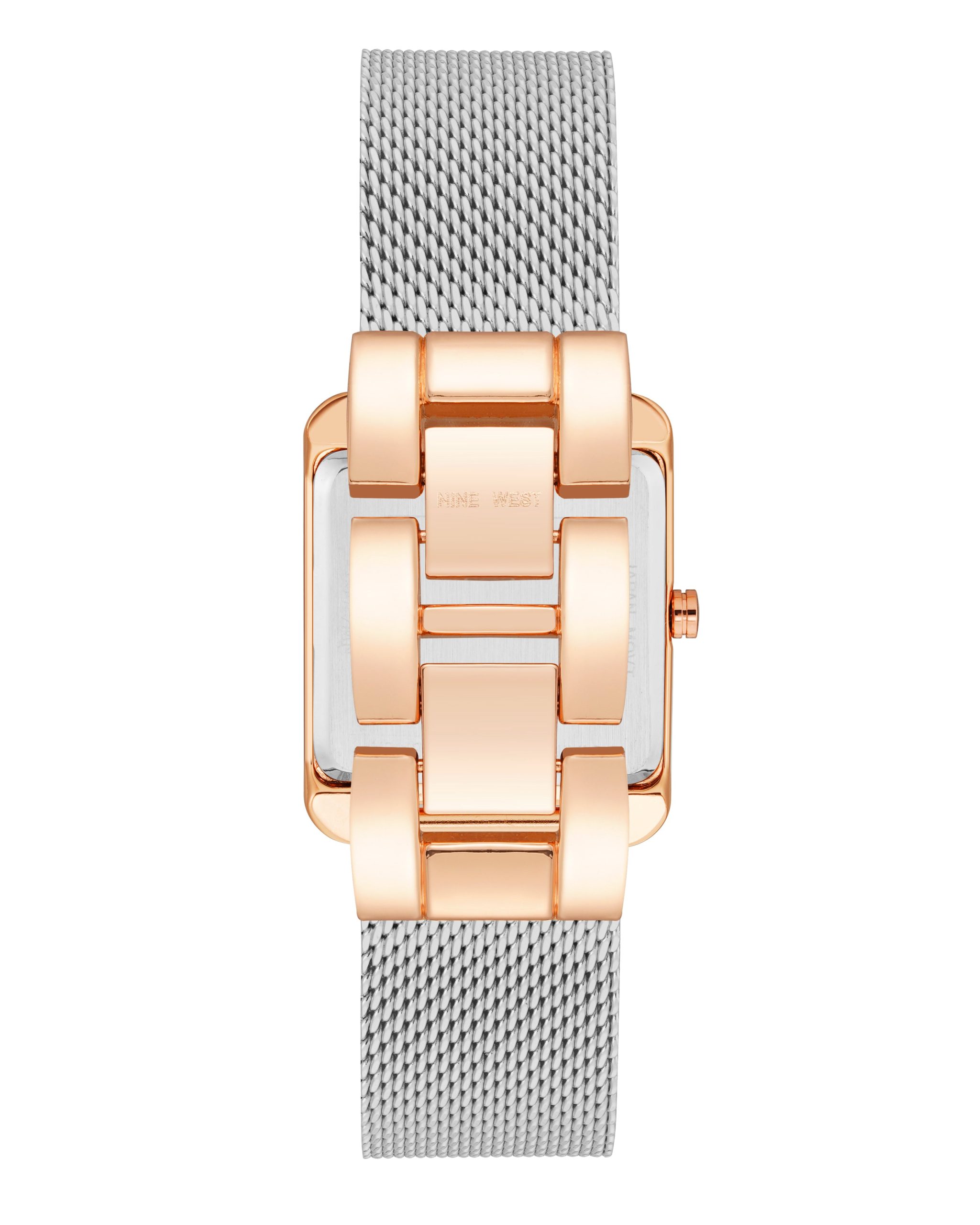 Rectangular Case Mesh Bracelet Watch - Image 3