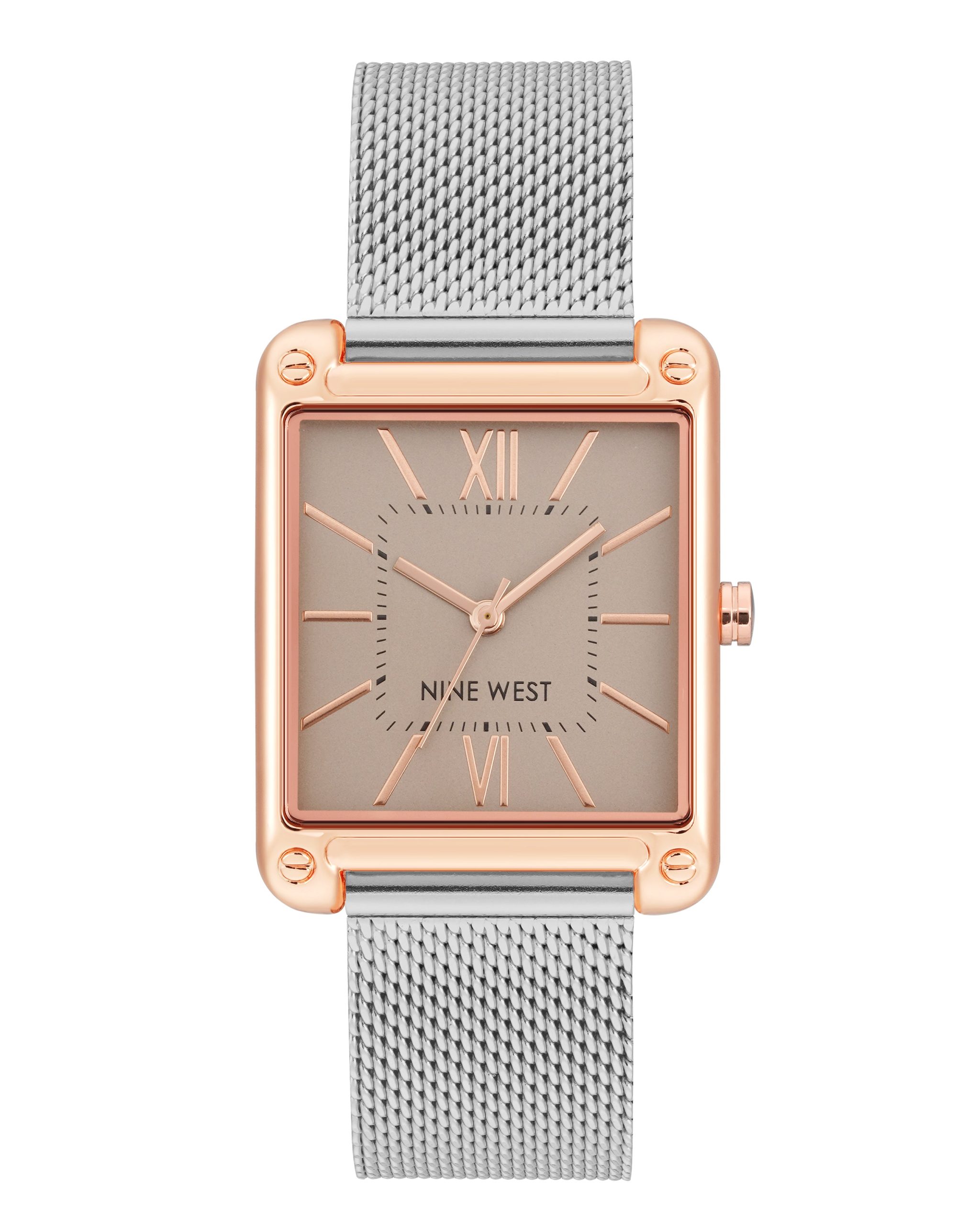 Rectangular Case Mesh Bracelet Watch