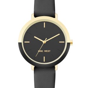 Two-Tone Bezel Strap Watch