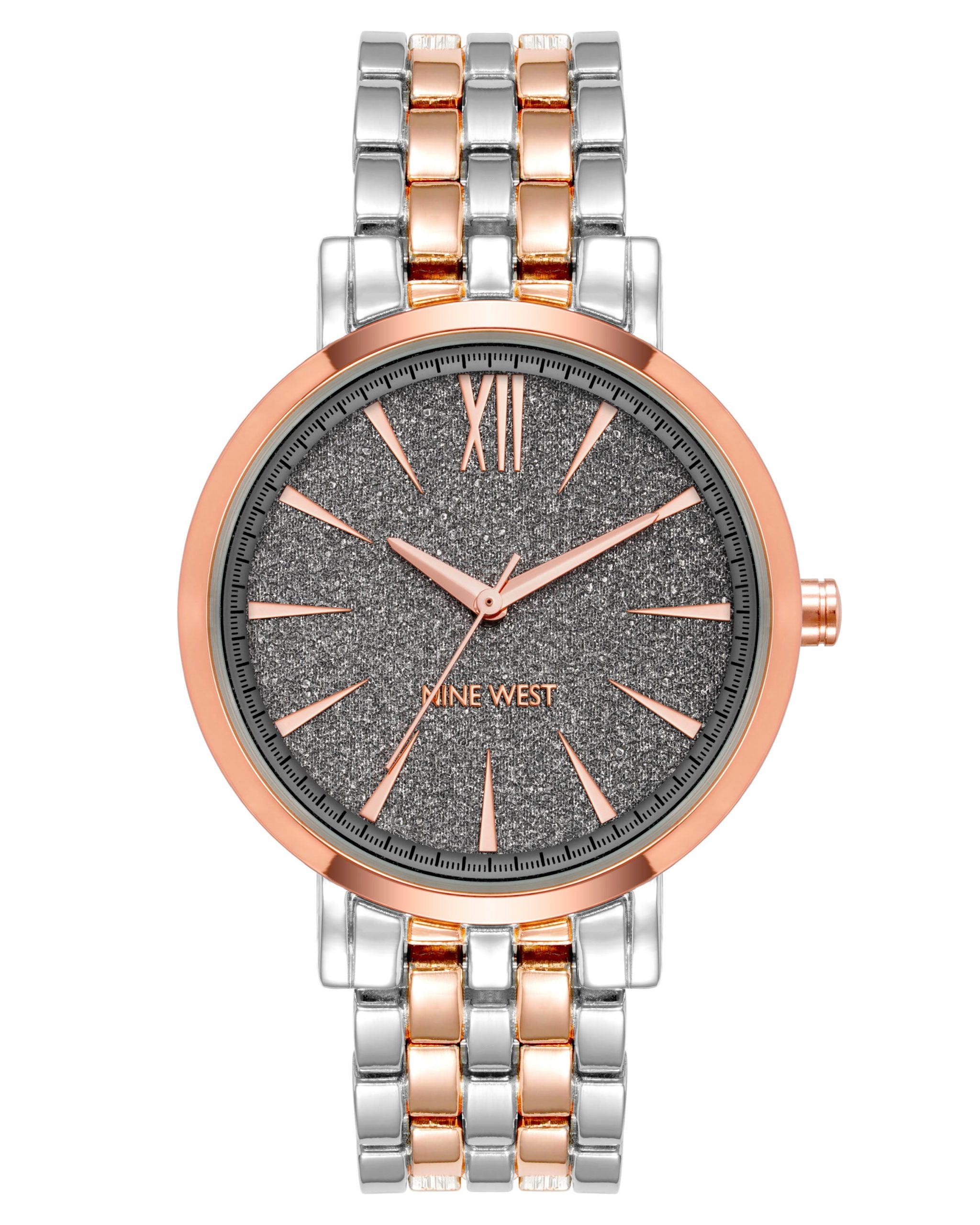 Glitter Accented Dial Watch