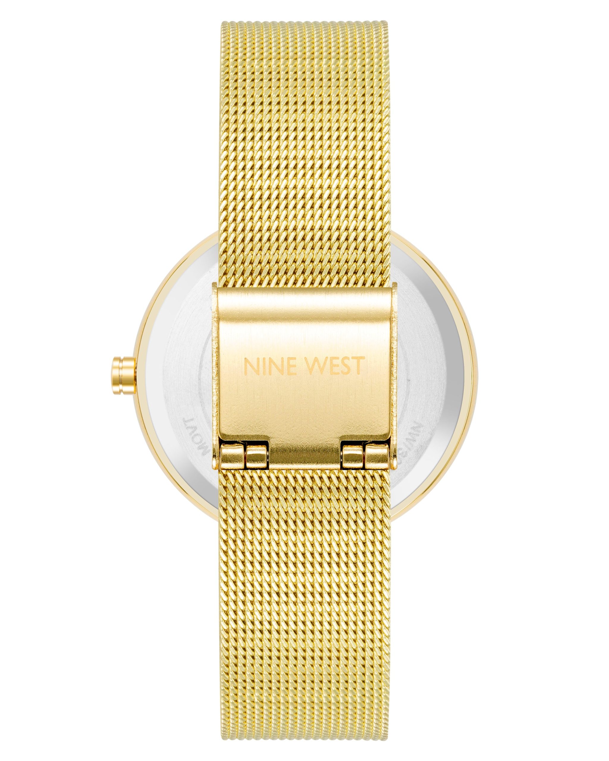Floral Dial Mesh Bracelet Watch - Image 2