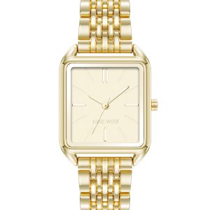 Vintage-Inspired Metal Bracelet Watch