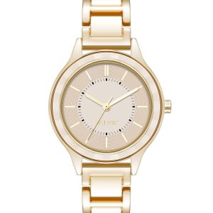 Textured Bezel Bracelet Watch