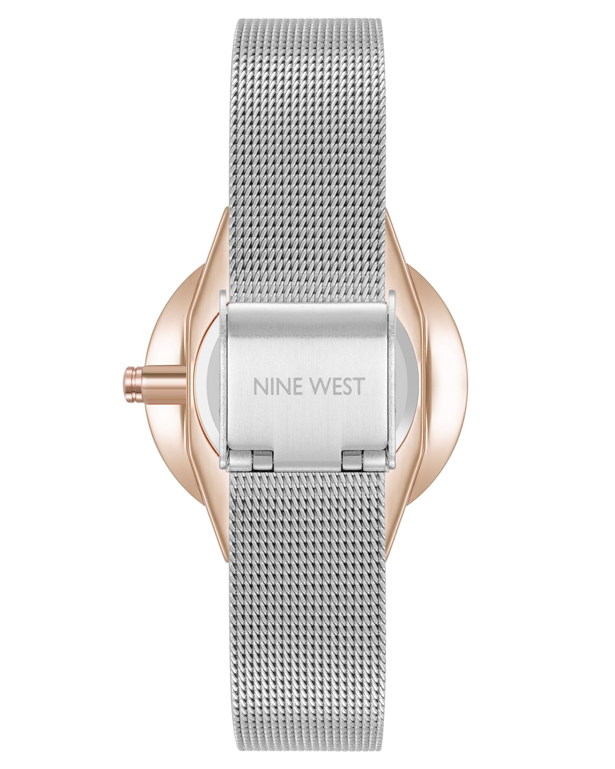 Round Case Mesh Bracelet Watch - Image 2