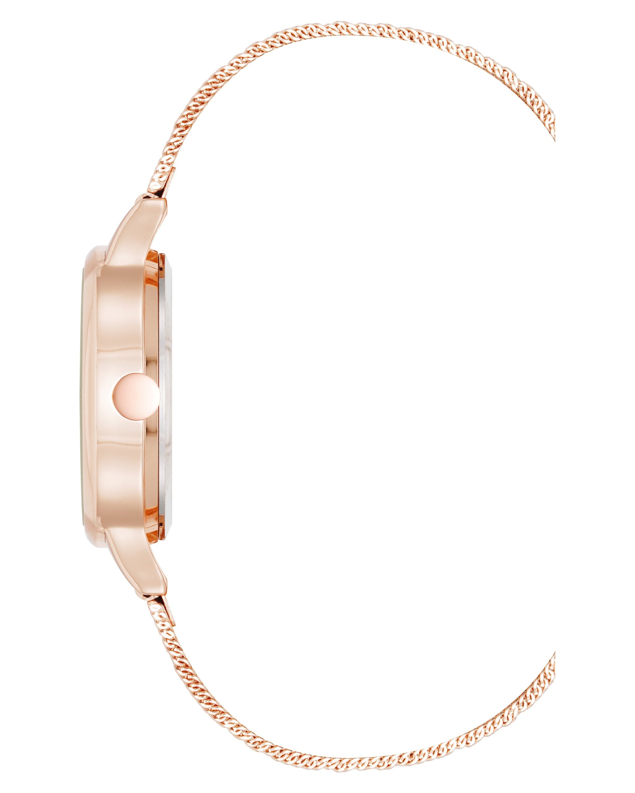 Crystal Accented Dial Mesh Watch - Image 3