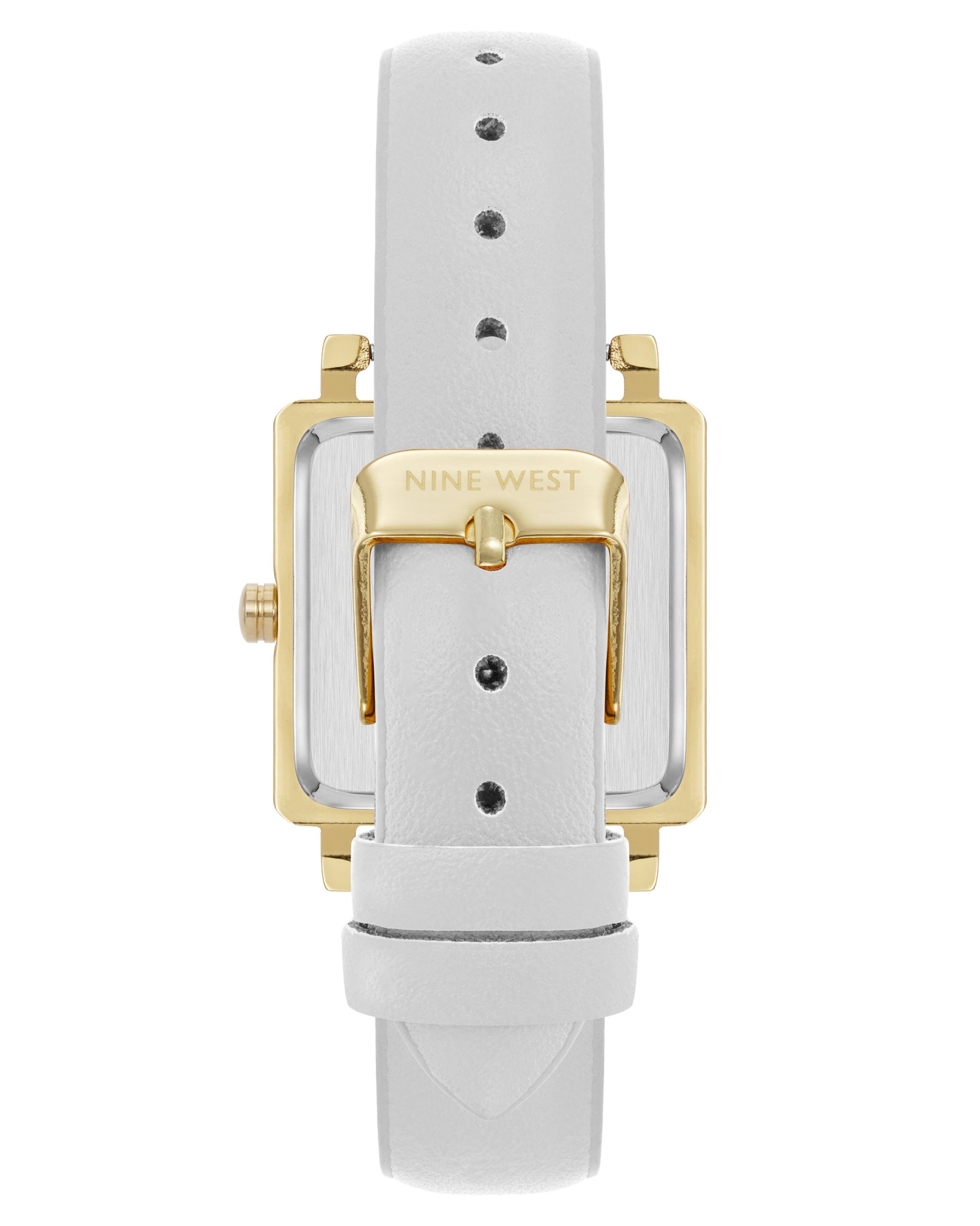 Square Strap Watch with Crystal Accents - Image 2