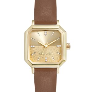 Octagonal Case Strap Watch
