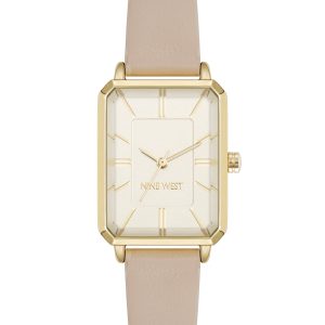 Elegant Rectangular Case Strap Watch