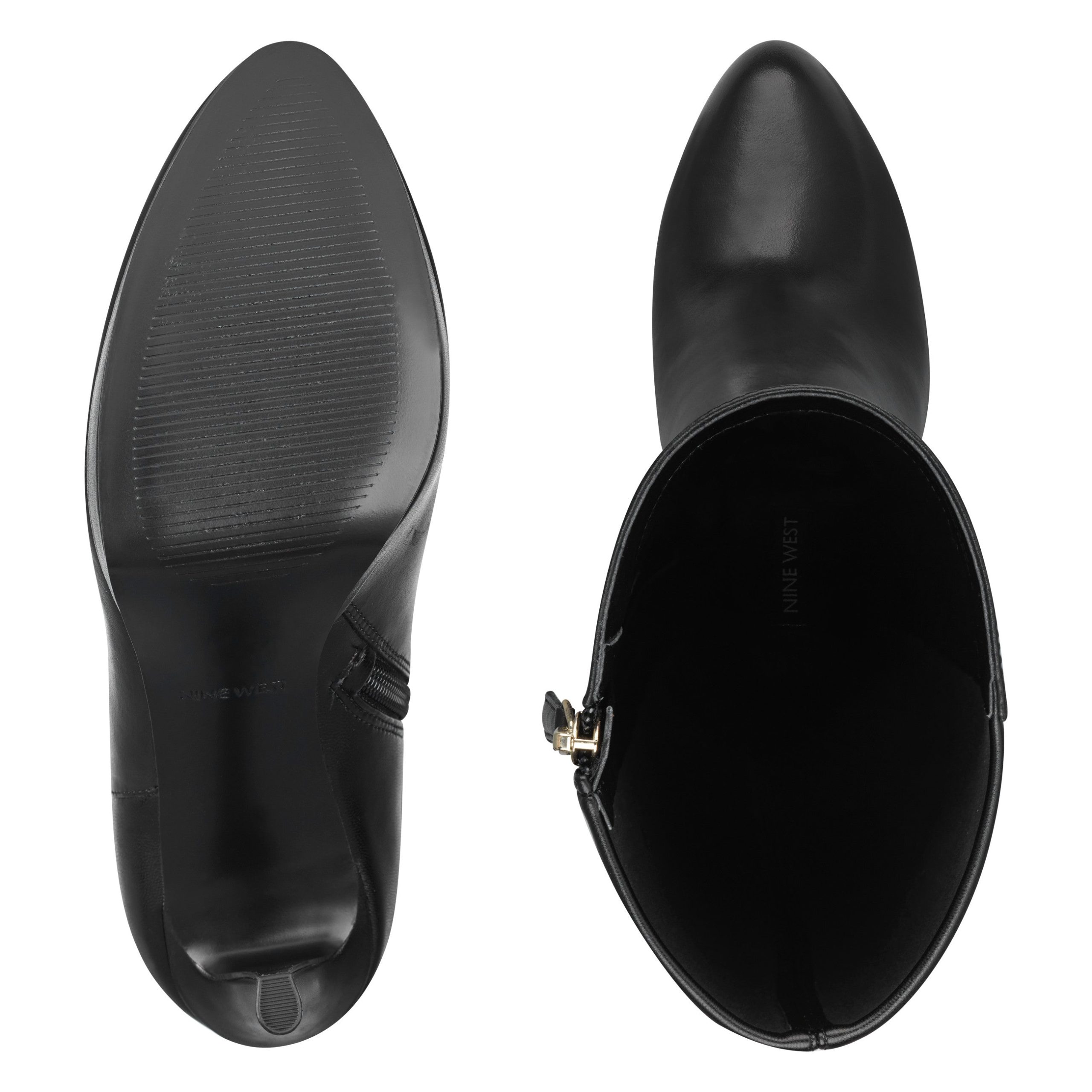 Quizme Wide Calf Platform Leather Boots - Image 6