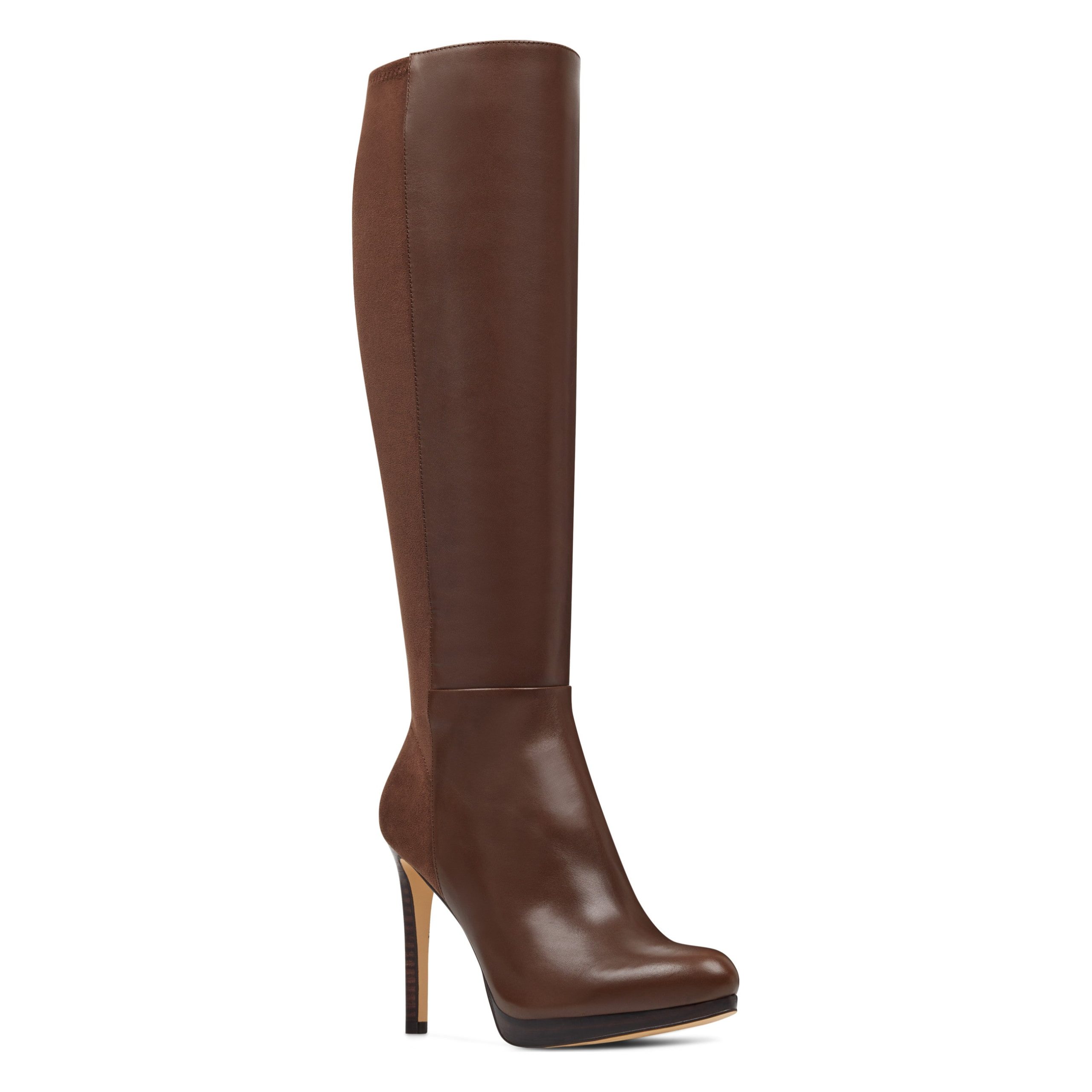 Quizme Wide Calf Platform Leather Boots - Image 2