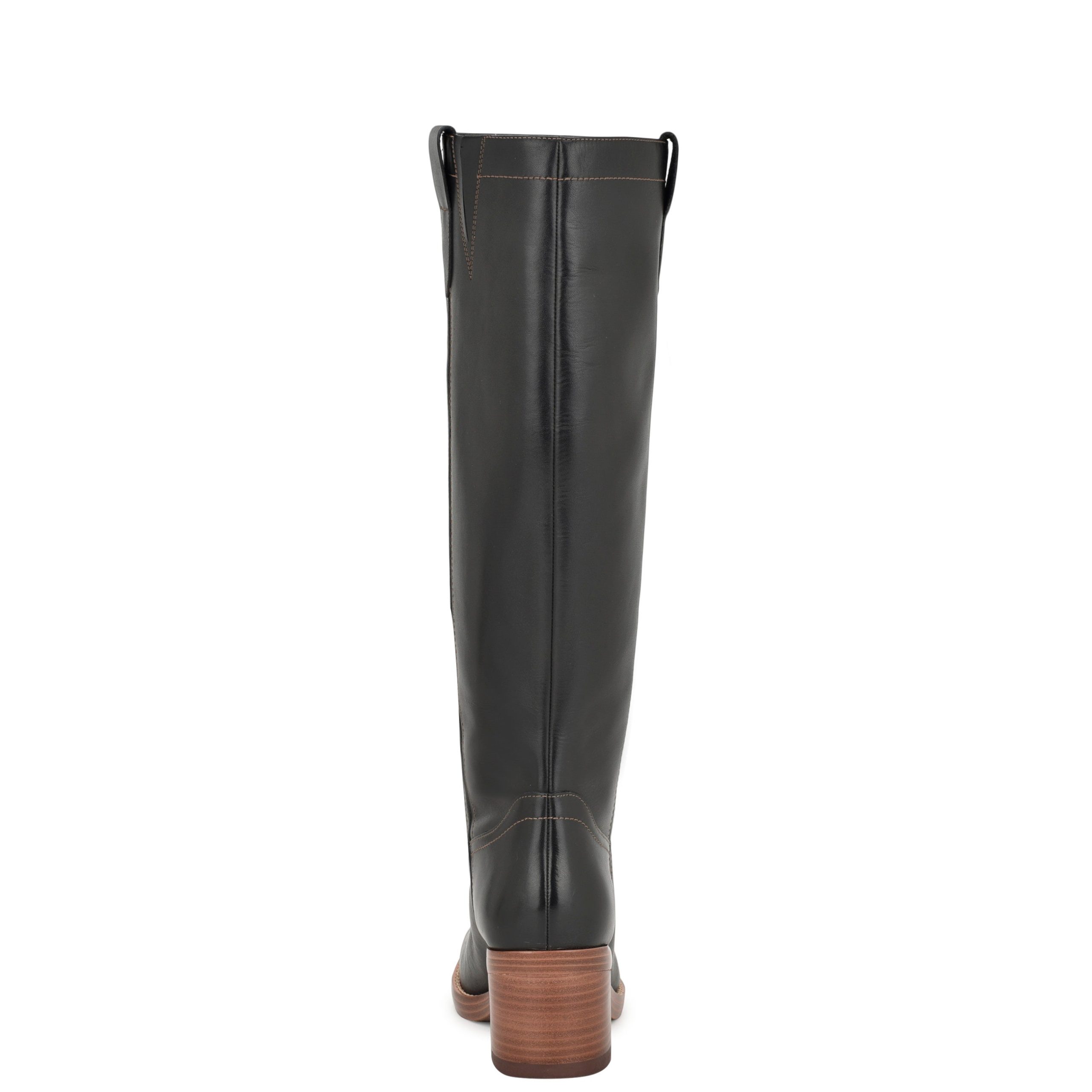 Hecee Block Heel Tailored Leather Boots - Image 4