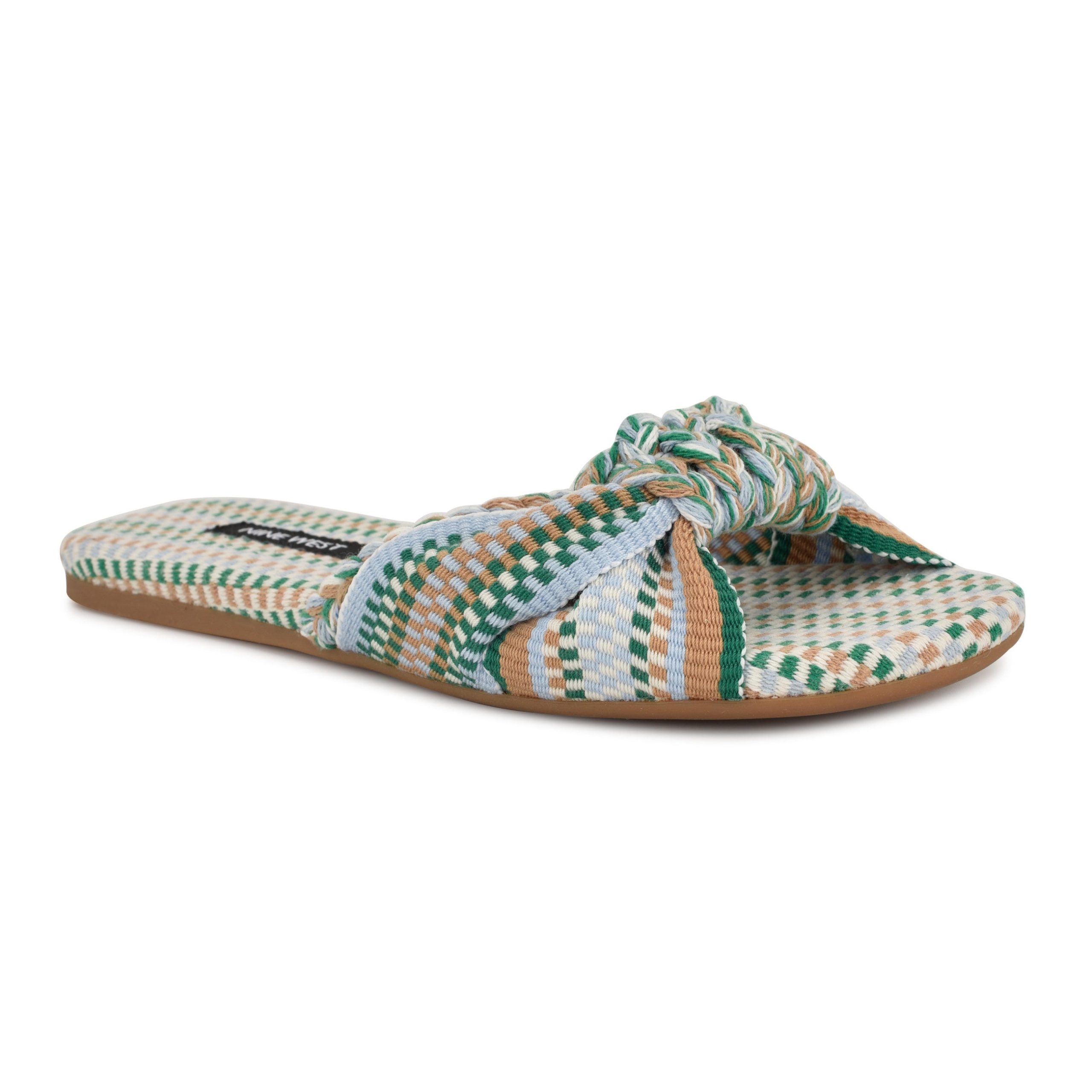 Lalta Knotted Flat Slide Sandals - Image 2