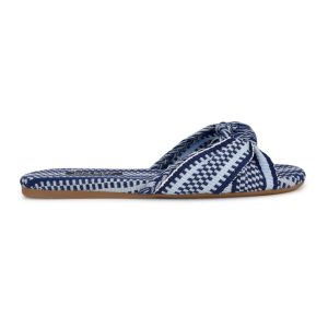 Lalta Knotted Flat Slide Sandals